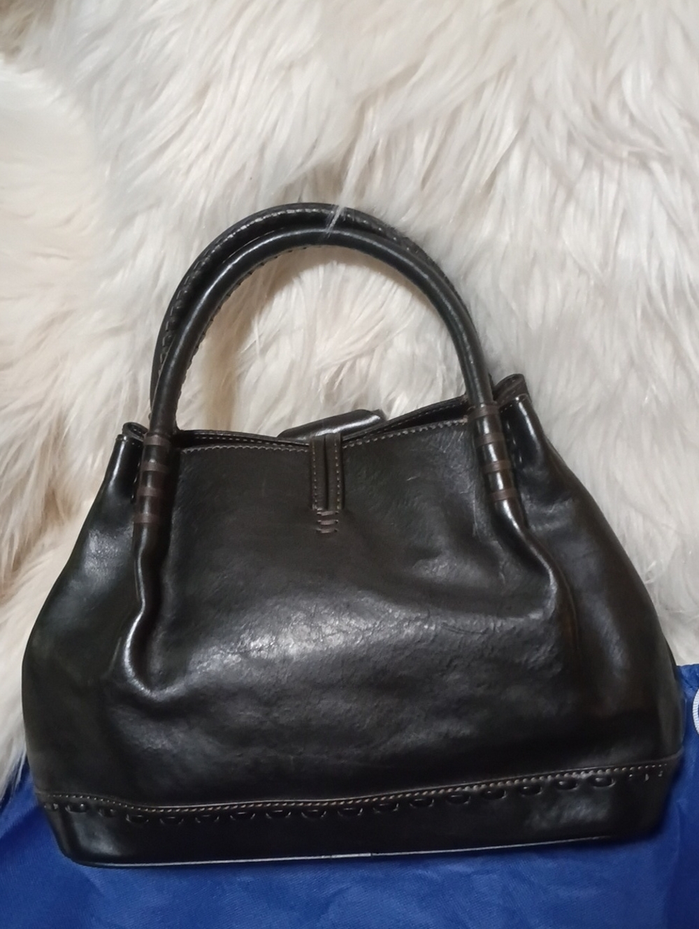 Dooney & Bourke Florentine Leather Toggle satchel bag - Picture 7 of 17